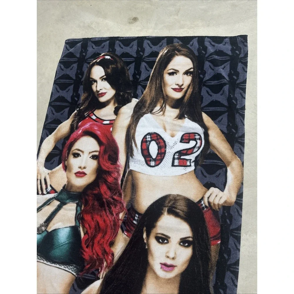2016 WWE WRESTLING DIVAS BEACH BATH TOWEL SOFT COTTON Hot Girls Y2K